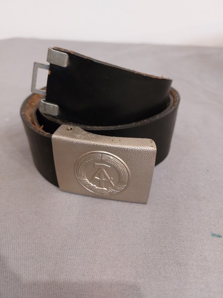 DDR Koppel Lederkoppel mit Koppelschloß schwarz NVA Länge 110cm