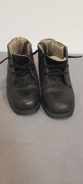 DDR Schuhe Halbschuhe NVA Größe 39 - 6 Loch Winter gefüttert Neu Original