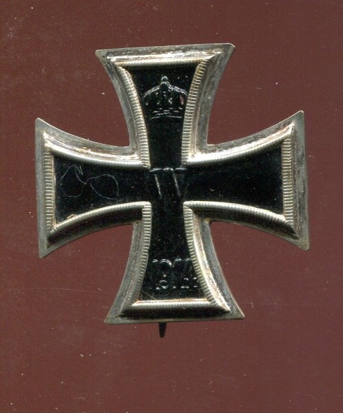 Preussen Eisernes Kreuz 1.Klasse 1914 Hersteller KO im lila Etui