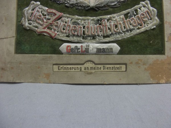 Oldenburg: Reservistenbild Zur Erinnerung an meine Dienstzeit  Artillerie Regiment 26 1905-1907