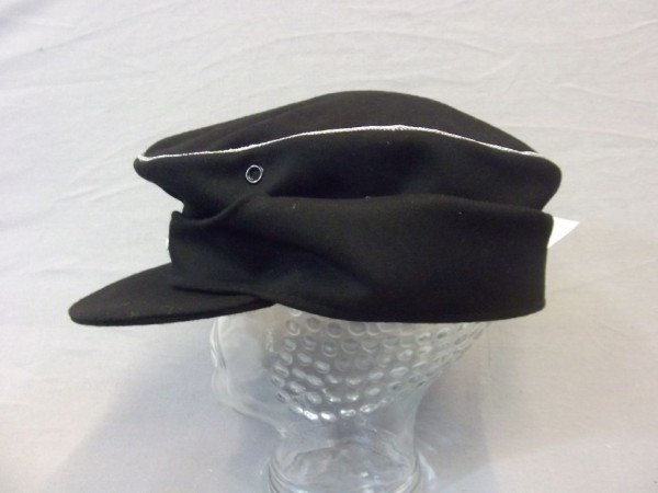 Feldmütze M43 für Offiziere, schwarz #Grösse 60# 1 Knopf