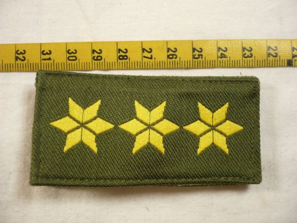 Allgemein: Dienstgradabzeichen für Einsatzanzug Polizei, 3 Sterne gold