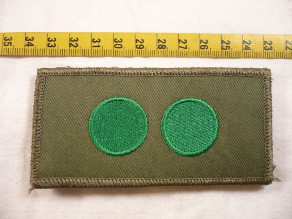 Allgemein: Funktionsabzeichen für Einsatzanzug Polizei, 2 Punkte grün, Gruppenführer