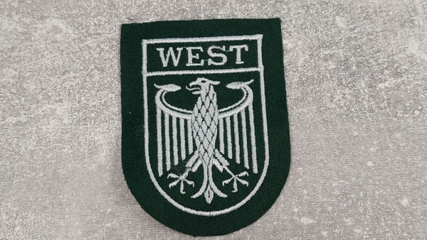BGS Armabzeichen Adler mit WEST - Bundesgrenzschutz