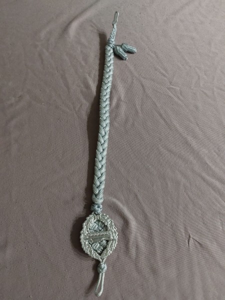 DDR NVA Schützenschnur Panzer mit 2 Eicheln - Dederon