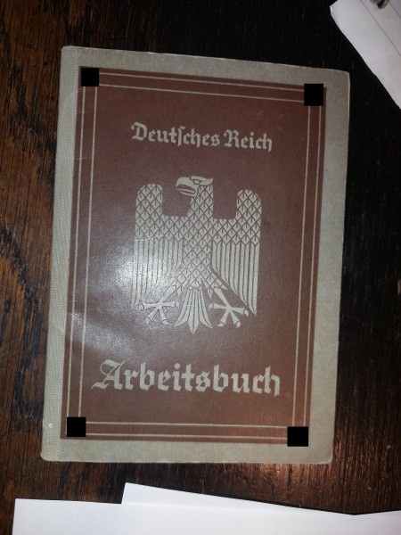 Deutsches Reich / DDR / KvP Arbeitsbuch Kommando der Schutzpolizei Gera