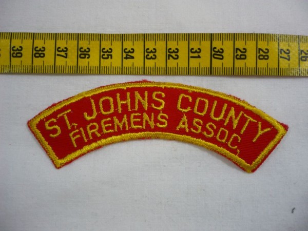 Armabzeichen Feuerwehr, Schriftzug St.Johns County Firemans Assoc.
