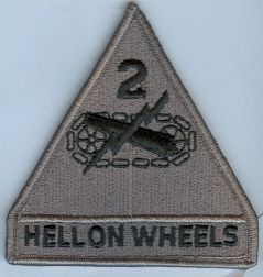 Armabzeichen 2nd Armored Division- Hell on Wheels-, ACU Digital