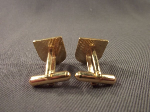 Rheinland-Pfalz: Manschettenknöpfe mit Armabzeichen Polizei Rheinland- Pfalz grün