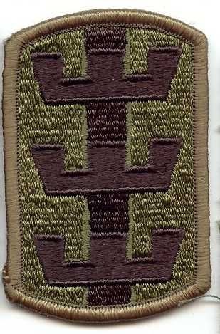 Armabzeichen 130th Engeneer Brigade, tarnfarben ( OD )