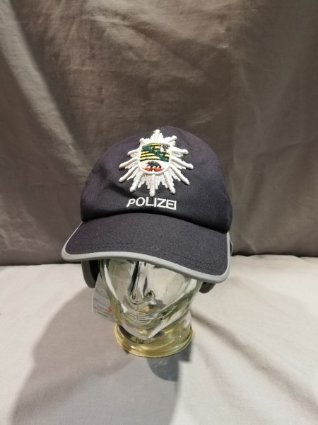 Polizei Sachsen-Anhalt Baseballcap Wintermütze Größe 2 = 57-58 - Kempf Muster
