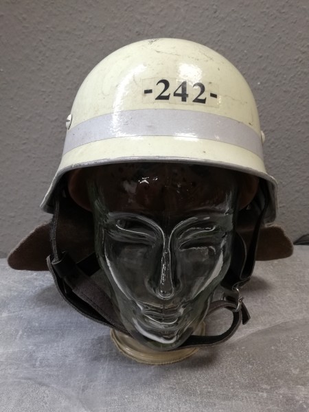 BRD Feuerwehrhelm Aluminium nach DIN 14940 Aluminiumhelm Feuerwehr Größe 56-59