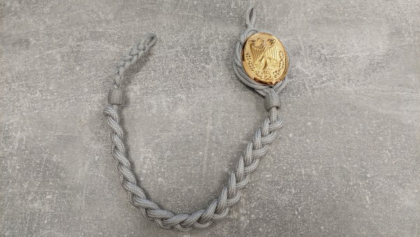 Bundeswehr Schützenschnur in Gold mit Zahl 5 Original