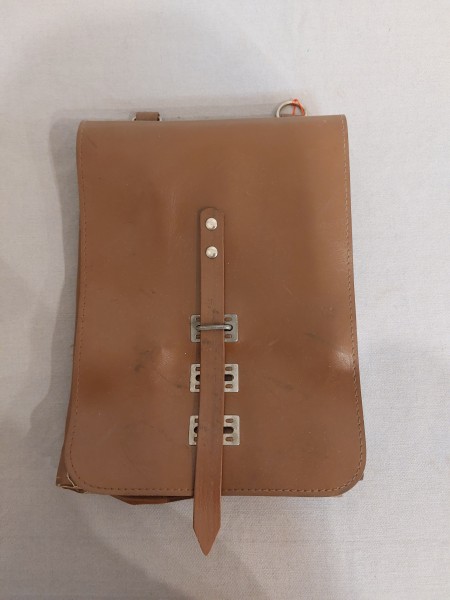 DDR Kartentasche Braun NVA - Lederimitat / Kunstleder - Original