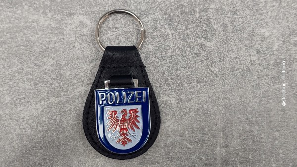 Polizei Brandenburg Schlüsselanhänger Metall wie das Armabzeichen