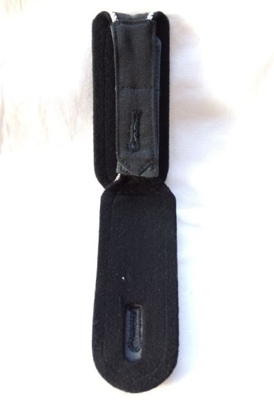 Schulterklappen Offizier Pioniere schwarz mit Lasche