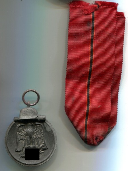 3.Reich Medaille Winterschlacht im Osten am original Band ohne Hersteller