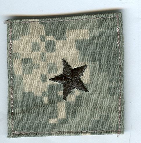 Dienstgradabzeichen, Kragenabzeichen, ACU Digital, ohne Klett, Brigadier General