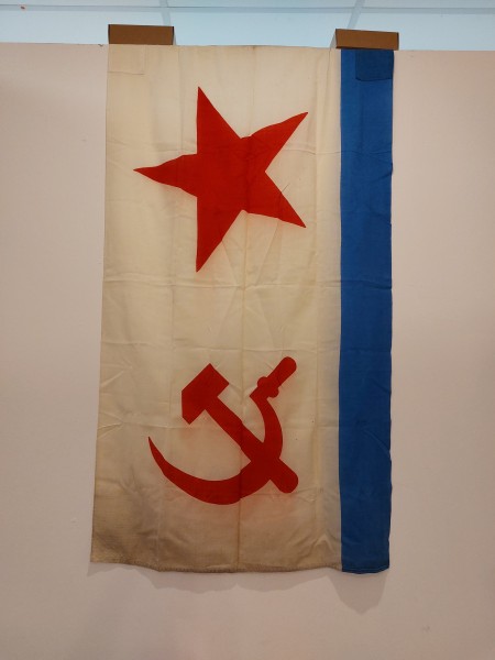 UdSSR Flagge Fahne Dienstflagge Leinenstoff 135x80cm - Bonner Fahnenfabrik