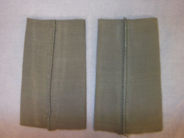 Rangschlaufen Gefreiter UA, gelb in oliv, gewebt