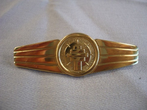 Tätigkeitsabzeichen, Flugsicherungskontrollpersonal, Gold, Metall