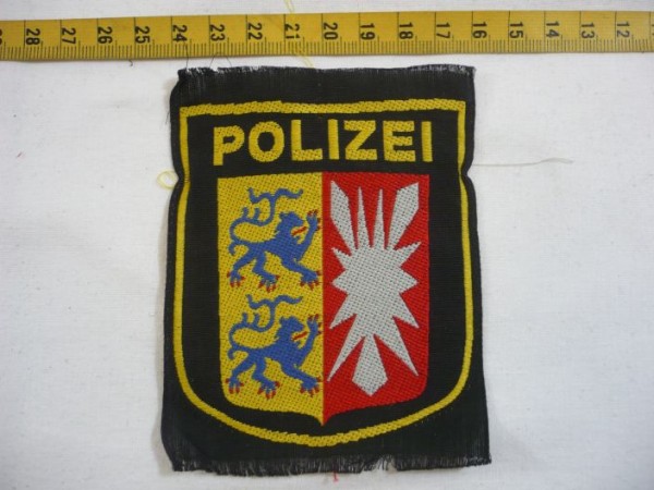 Schleswig-Holstein: Armabzeichen, Wasserschutzpolizei Schleswig- Holstein, blau, gewebt