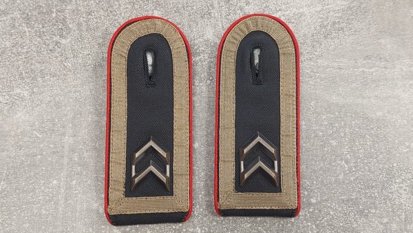 Bundeswehr Schulterklappen Oberfeldwebel Artillerie dunkelgrau mit Lasche