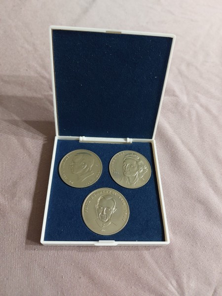 DDR NVA MfS Ehrengeschenk 3 Medaillen Harnack - Stöbe - Schmenkel