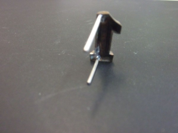 Schulterklappenauflage Zahl " 1 ", gold, Messing geprägt mit 2 Splinten