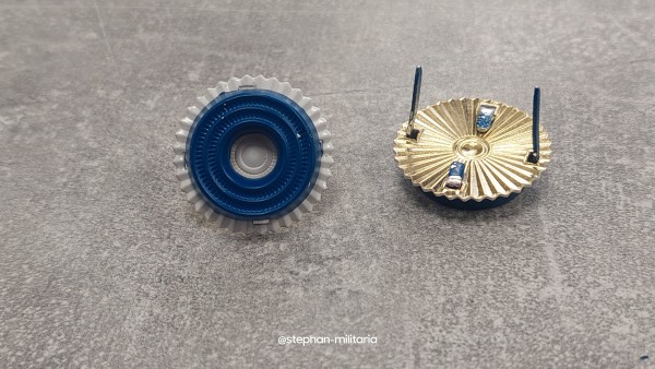 Bayern Kokarde weiß-blau-weiß zum anstecken für alle 1WK + 2WK Mützen