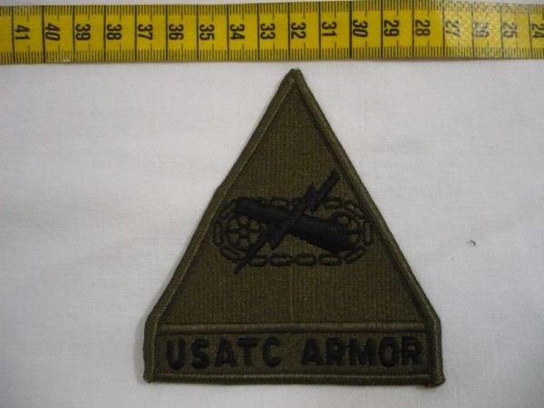 Armabzeichen USATC Armor, tarnfarben ( OD )