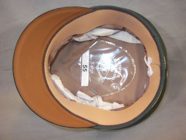Schirmmütze, General, feldgrau, Trikot, Hersteller Erel, Lackschirm #Größe 58#, ohne Abzeichen