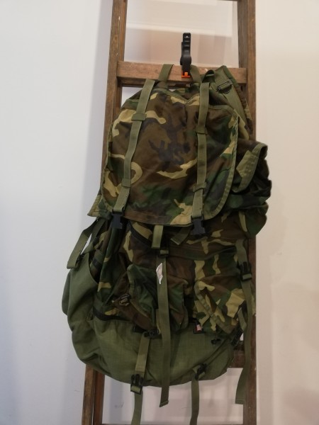 US Army Rucksack G.I. Equipment Bag Backpack Woodland Palm Tree