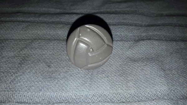 Knopf 22mm feldgrau- graugrün mit Knoten ähnlich XJ 2.WK lange Öse für Lederjacken auch gut für Trachten
