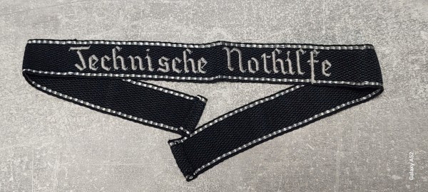 Ärmelband Technische Nothilfe maschinengestickt - alte Deutsche Fertigung