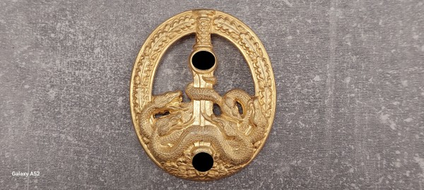 Bandenkampfabzeichen in gold - hohl