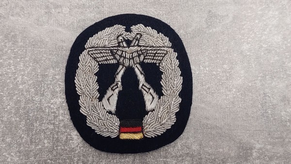 Barettabzeichen Luftwaffe Luftwaffensicherung handgestickt