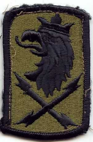 Armabzeichen 22nd Signal Brigade, tarnfarben ( OD )