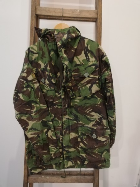 British Jacke Smock Combat Windproof Woodland DP tarnfarben Größe 190-104