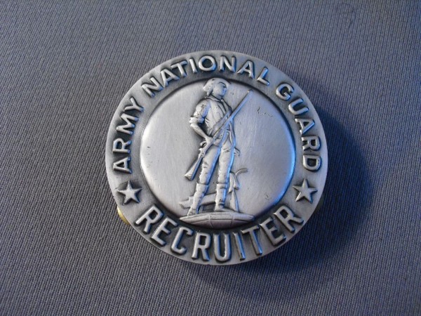 Brustabzeichen, Army National Guard Recruiter, silber