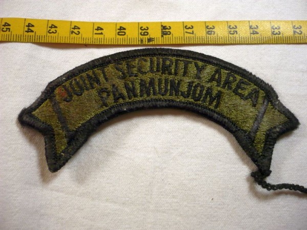 Schriftzug/ Schriftbogen/ Tab, JOINT SECURITY AREA PANMUNJOM 