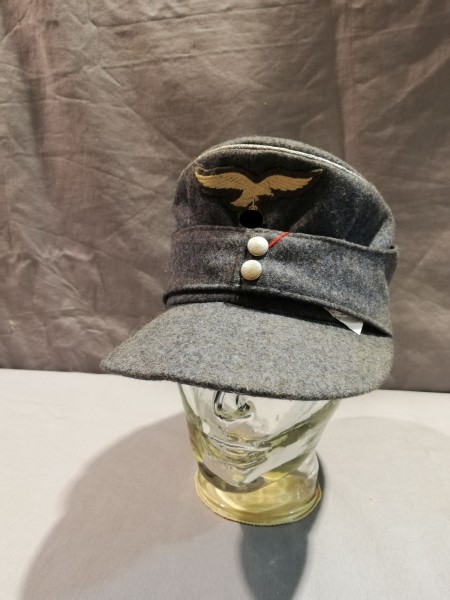 Wehrmacht Luftwaffe Feldmütze M43 für Offiziere blaugrau Grösse 57