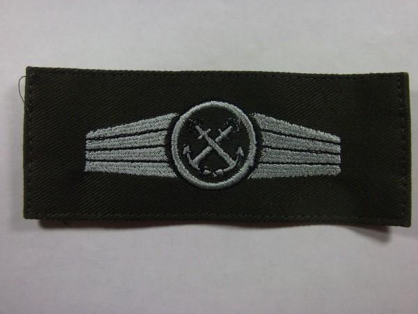 Tätigkeitsabzeichen, Personal im allgemeinen Marinedienst silber auf oliv