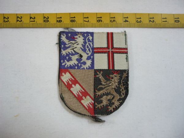 Saarland: Armabzeichen, Polizei Saarland, Alte Art, 2.Modell, gewebt