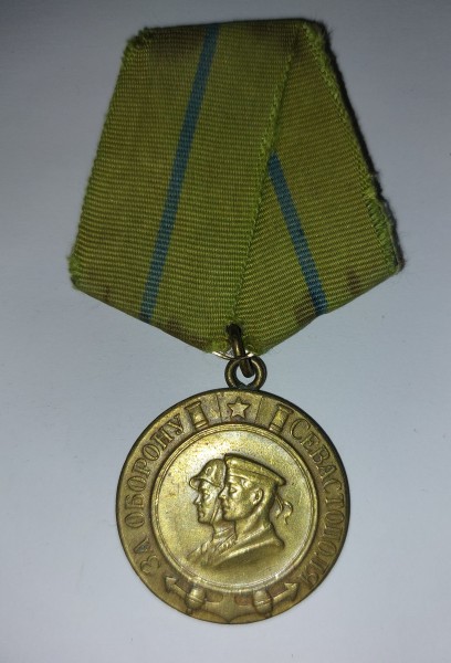 Udssr - Sowjetunion Medaille "Für die Verteidigung von Sewastopol" 1.Modell