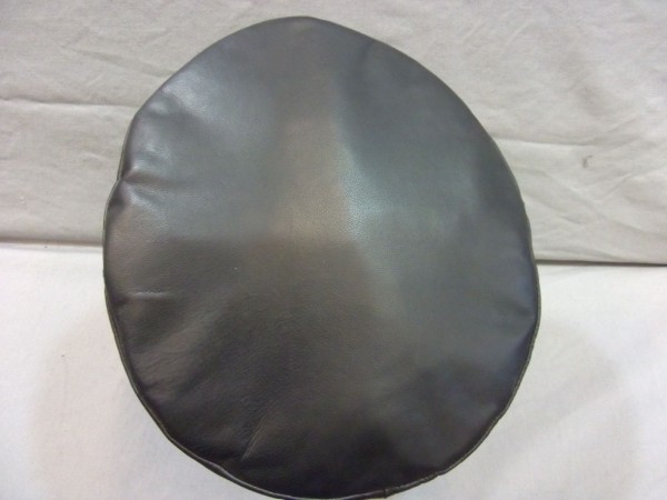 Schirmmütze, Eisenbahner/ Lokführer Mütze, schwarzes Leder, Grösse 61