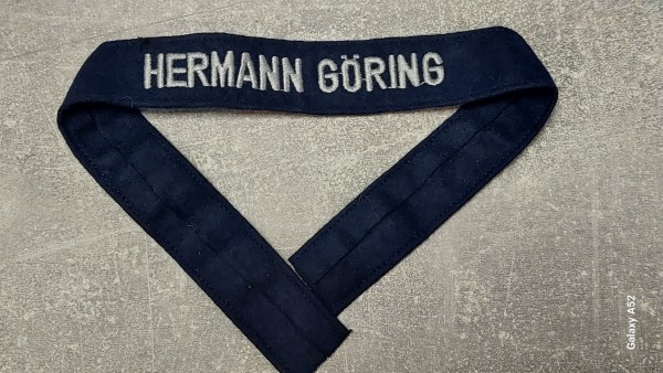 Ärmelband Hermann Göring, Mannschaften, maschinengestickte Ausführung, alte Deutsche Fertigung