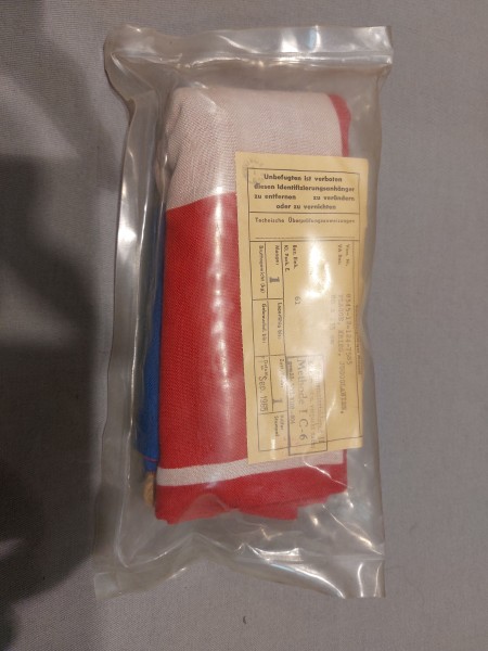 Jugoslawien Flagge Fahne Kriegsflagge Leinenstoff - Original verpackt 80x135cm