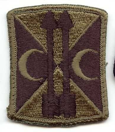 Armabzeichen 212th Field Arty Brigade, tarnfarben ( OD )