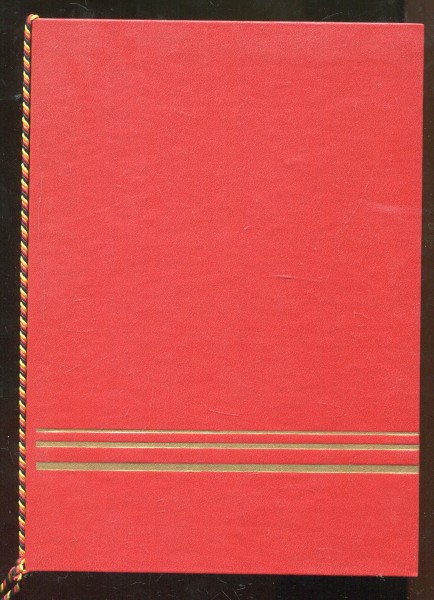 DDR Urkundenmappe A5 - rot 21,5cm x 15,5cm